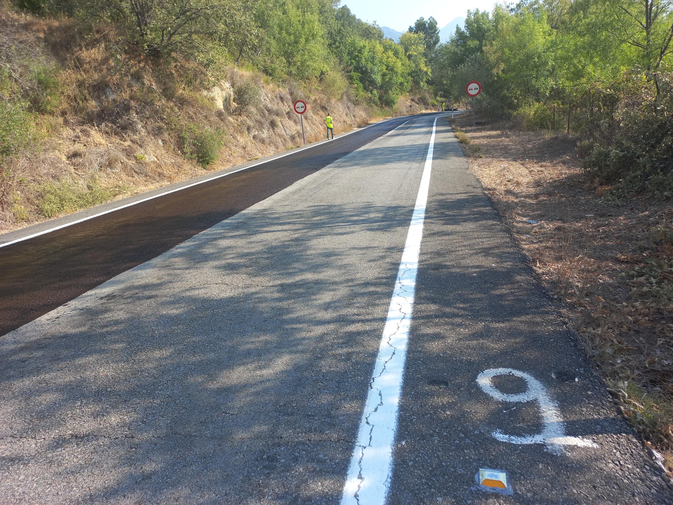 Carretera provincia de Cáceres.