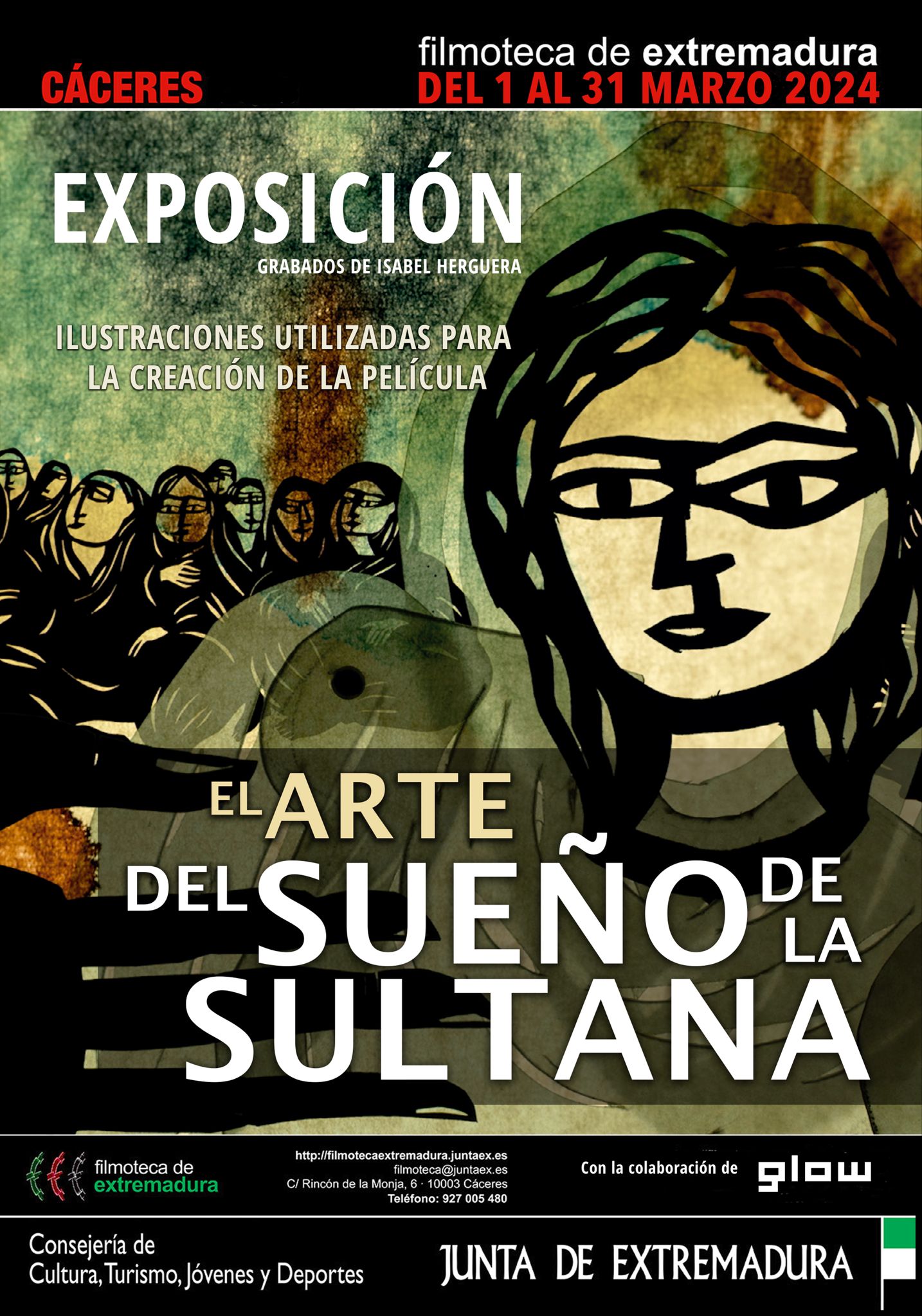 Image 0 of article La Filmoteca de Extremadura organiza la exposición 'El arte del Sueño de la Sultana' con grabados de la directora de la película