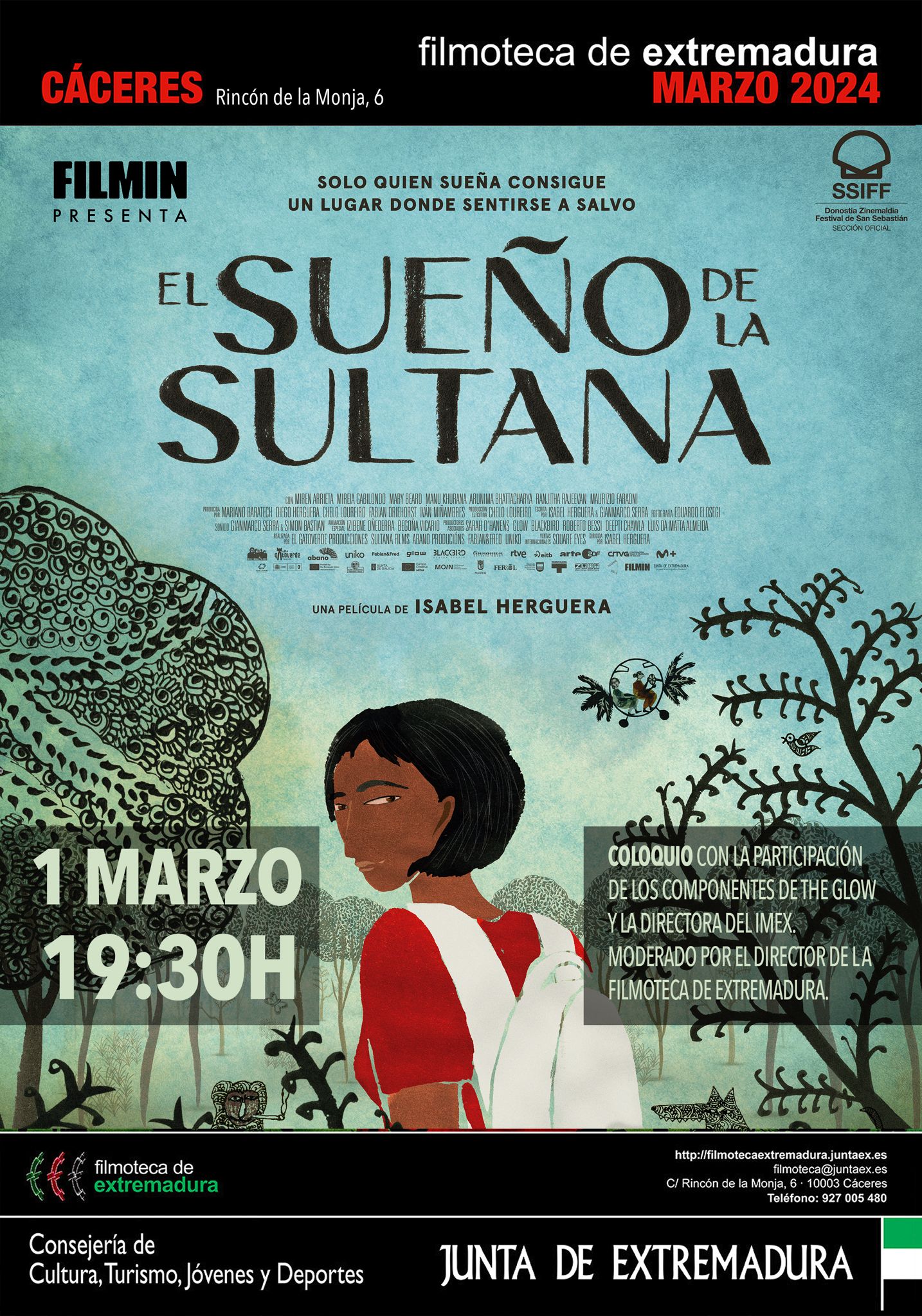Image 1 of article La Filmoteca de Extremadura organiza la exposición 'El arte del Sueño de la Sultana' con grabados de la directora de la película