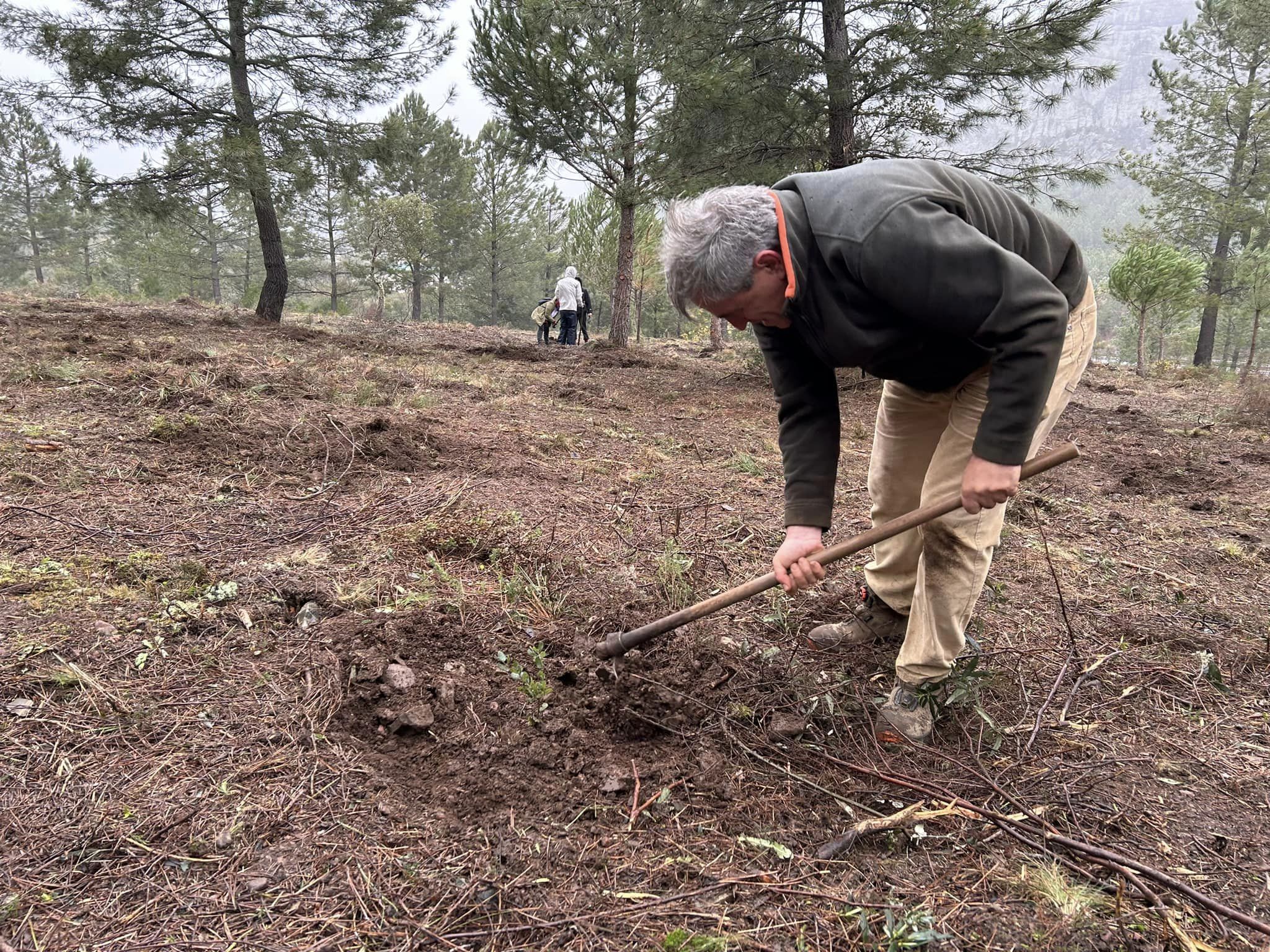  El consejero de Gestión Forestal y Mundo Rural participa en el programa de voluntariado ‘Plantabosques’ de Adenex en Valencia de Alcántara