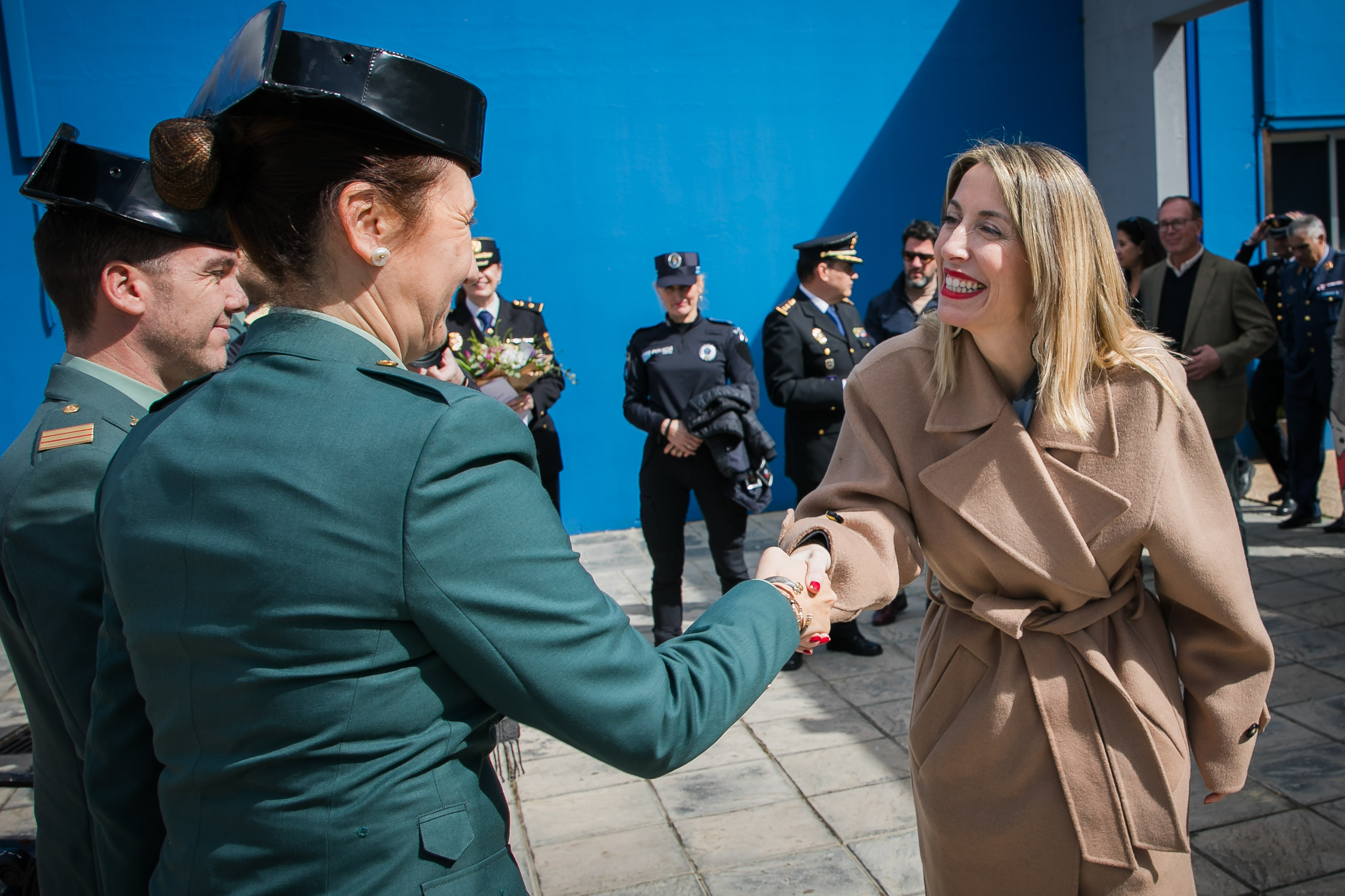 Foto de la presidenta a su llegada al acto