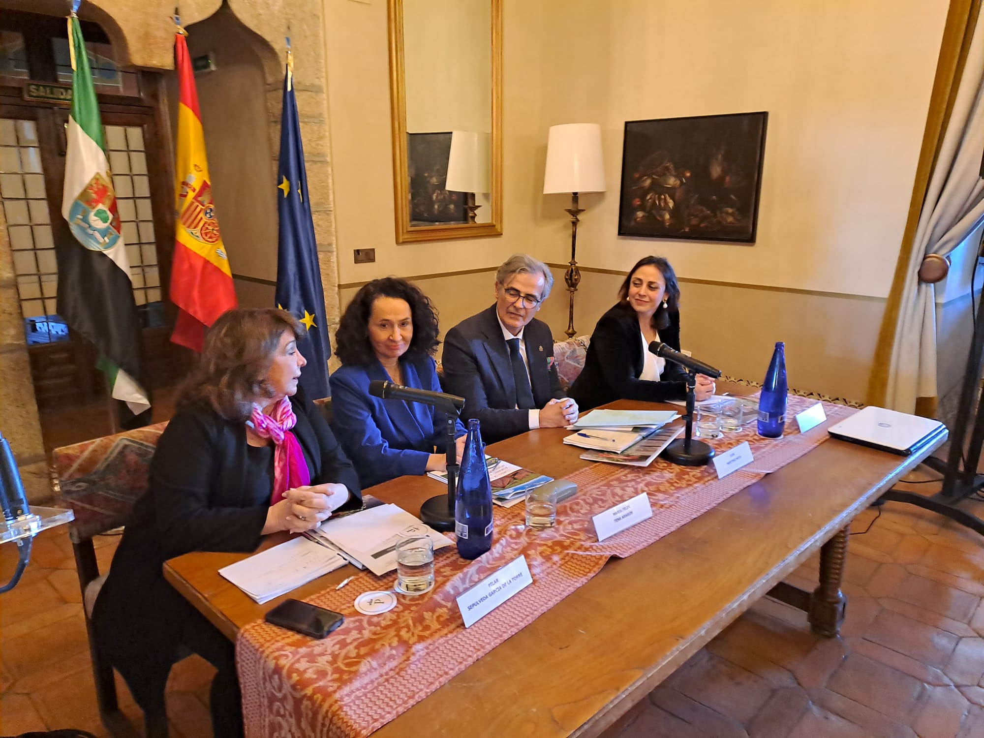 La secretaria general de Igualdad y Conciliación, María del Ara Sánchez Vera, durante la ponencia.