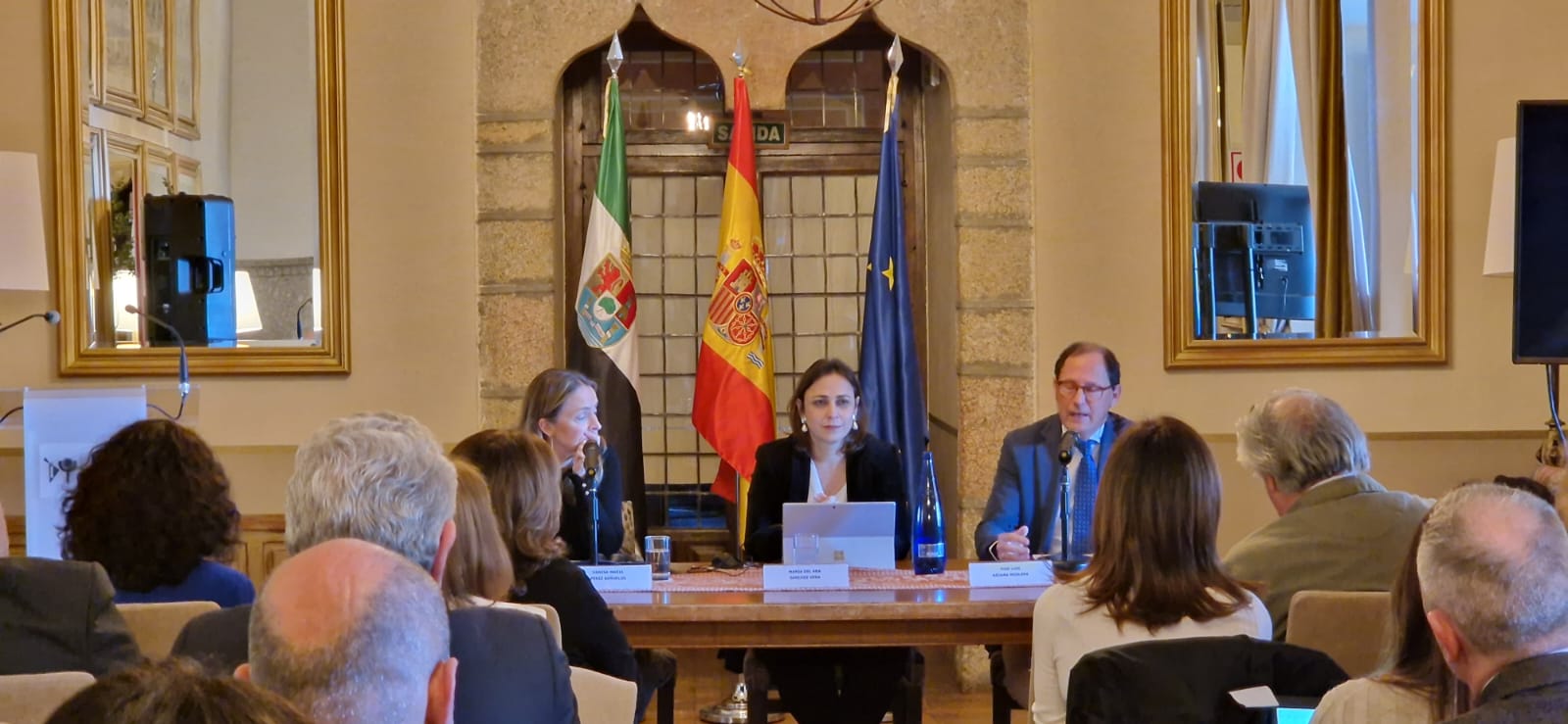 La secretaria general de Igualdad y Conciliación, María del Ara Sánchez Vera, durante la ponencia.