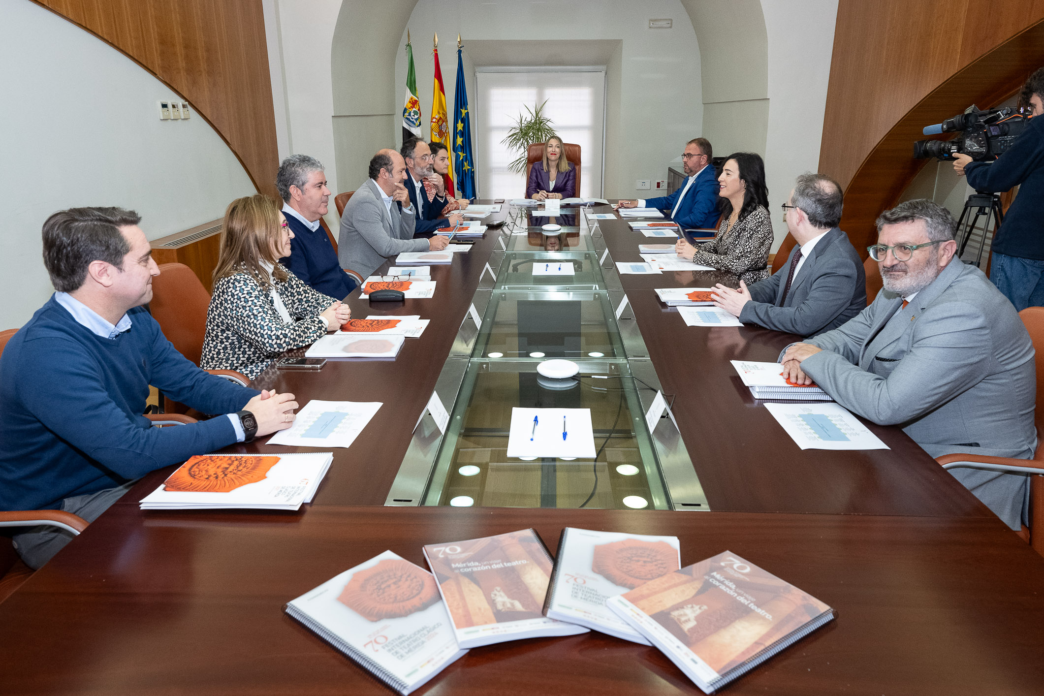 Reunión del Consejo Rector del Patronato Consorcio del Festival Internacional de Teatro Clásico de Mérida.