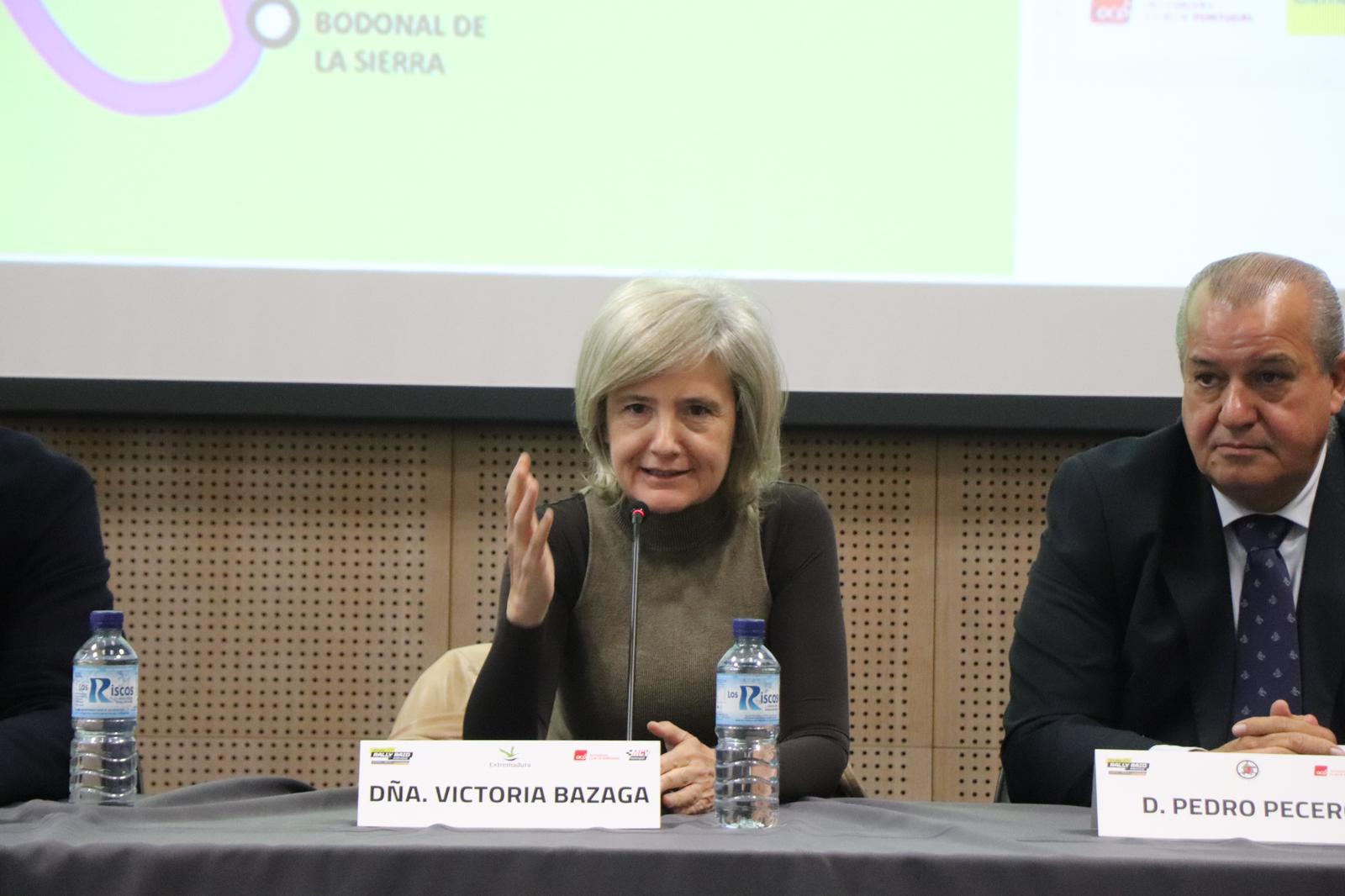 Foto de la consejera de Cultura, Turismo, Jóvenes y Deportes durante la presentación