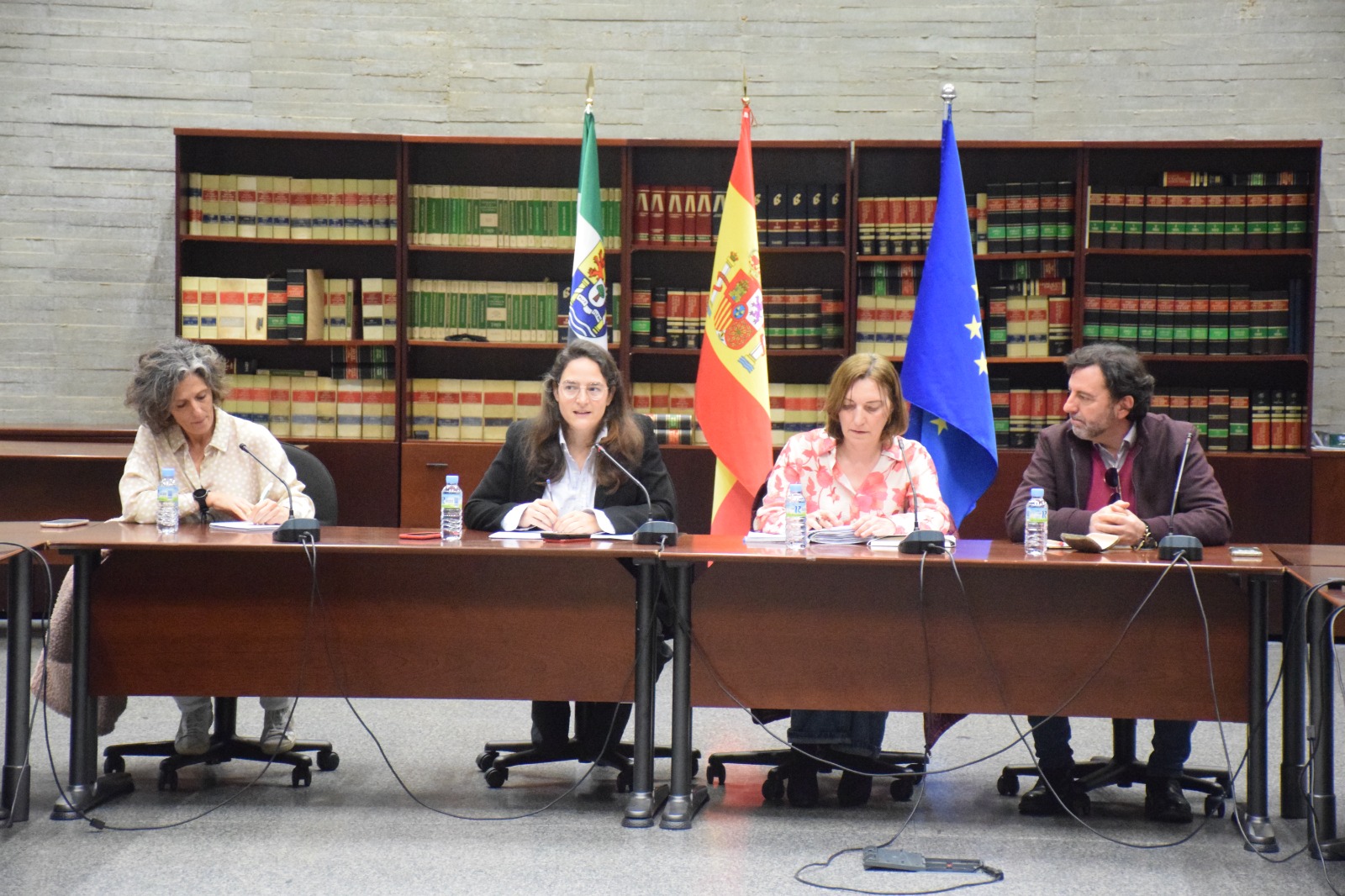 La directora general de Bibliotecas, Archivos y Patrimonio Cultura, Adela Rueda Márquez de la Plata, durante la reunión.