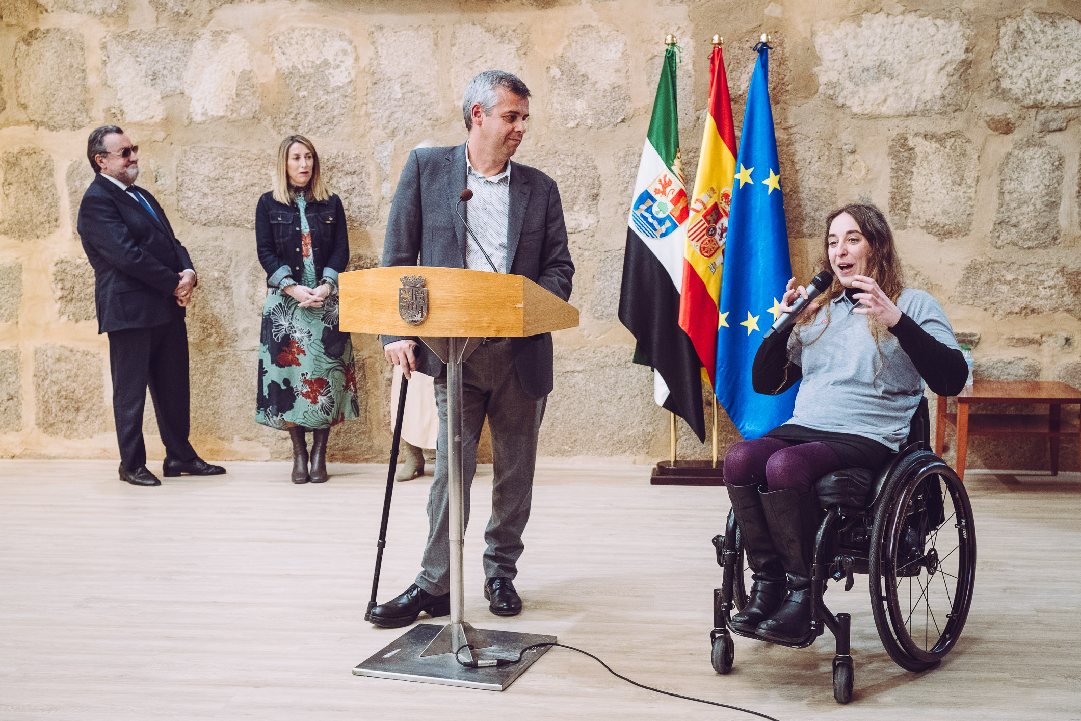 Recepción de deportistas paralímpicos Extremadura