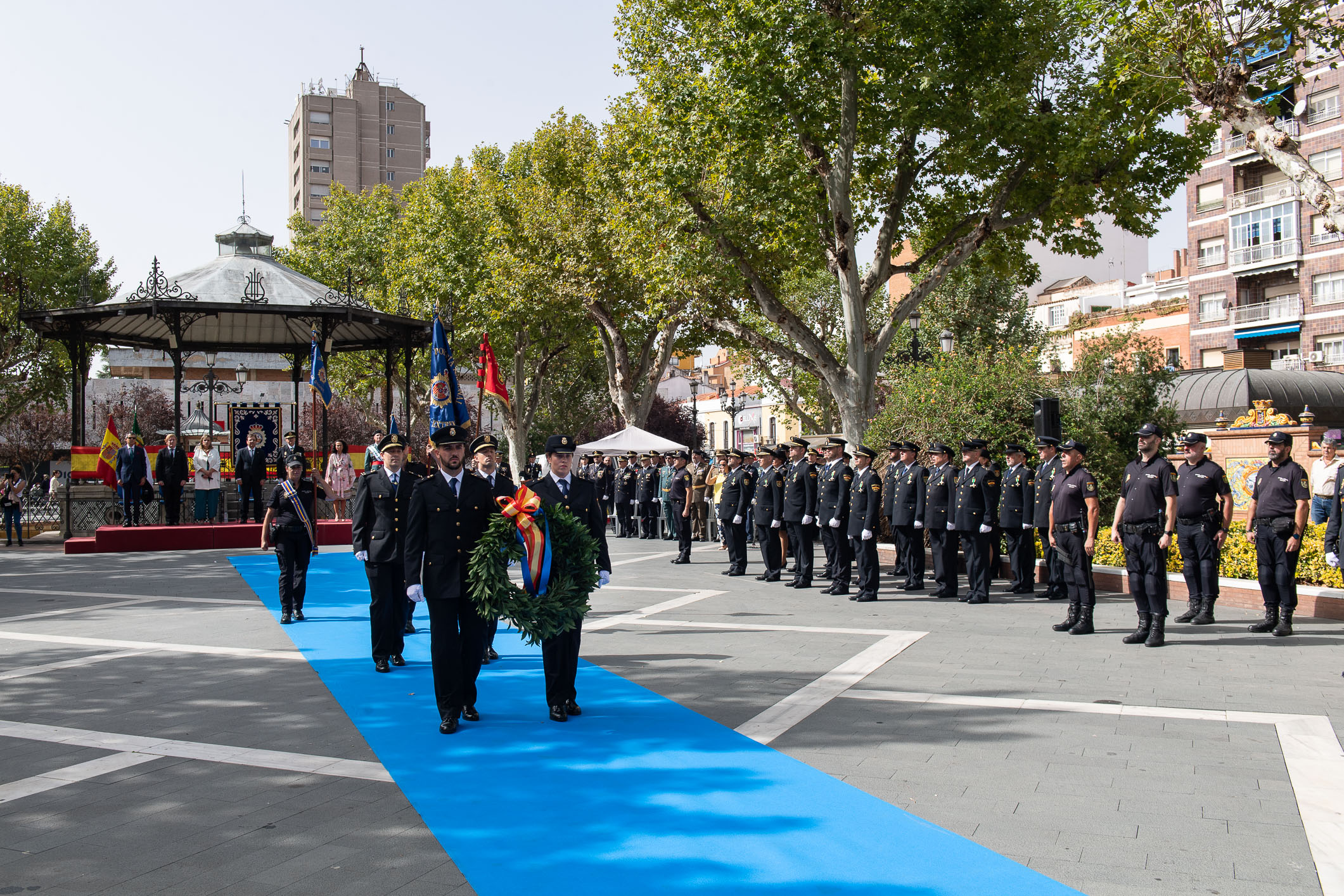 Momento del acto del Día de la Policía