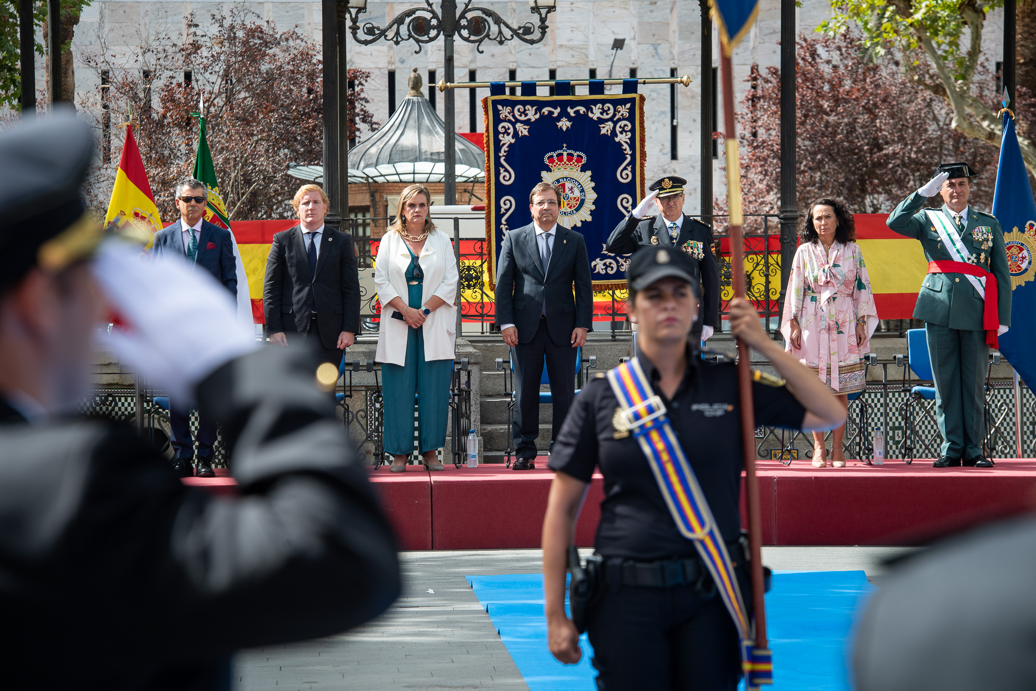 Momento en el acto del Día de la Policía