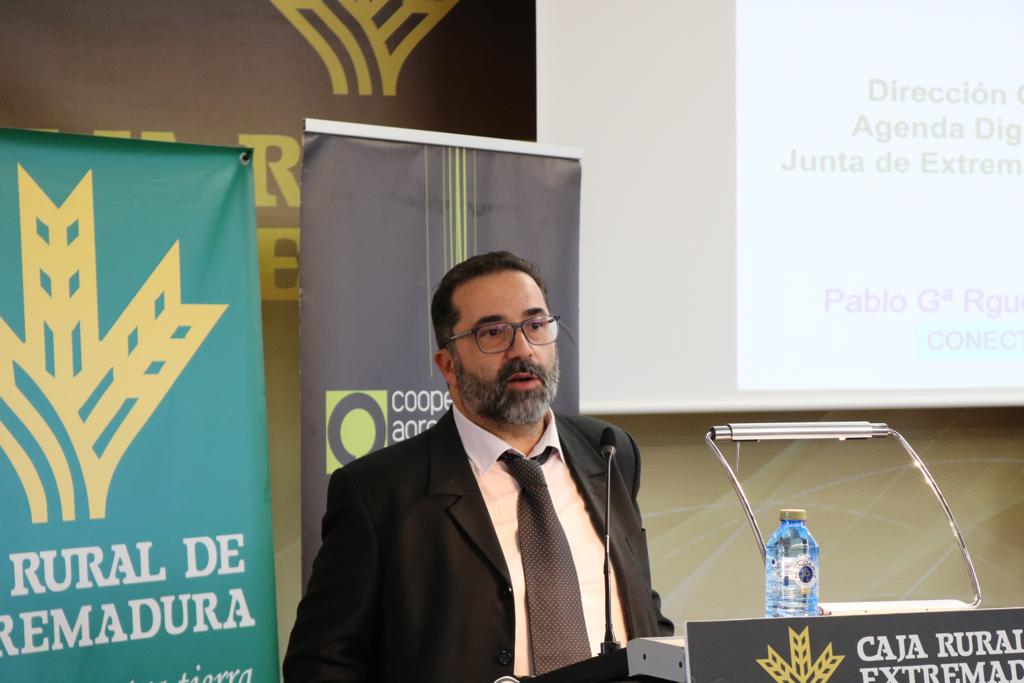 Pablo García durante su intervención 