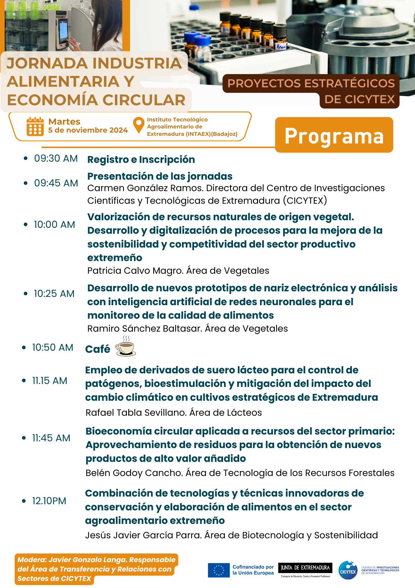 Imagen del artículo CICYTEX dará a conocer proyectos de I+D para incorporar procesos de economía circular en las industrias agroalimentarias